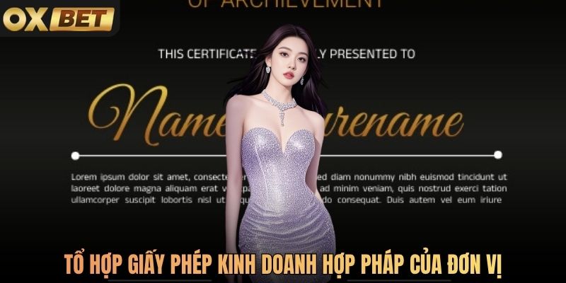 Tổ hợp giấy phép kinh doanh hợp pháp của đơn vị